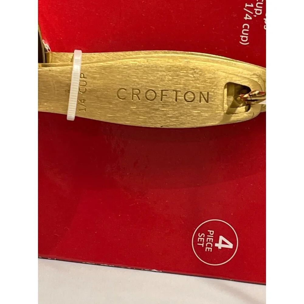 Crofton Gold/Copper Measuring Cups Stainless‎ Steel 5 PC. NEW WITH TAGS!